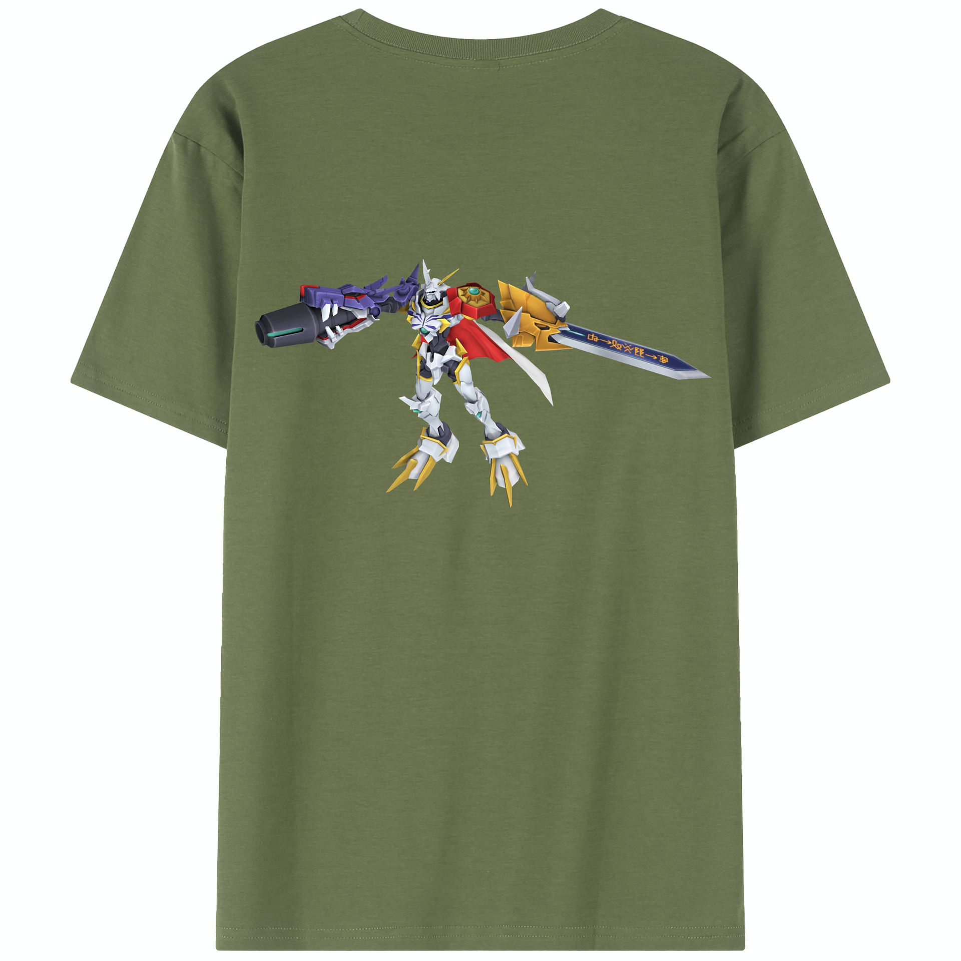 （画像用） Digimon デジタルモンスター/デジモン 綿100％半袖Tシャツ（背面プリント）